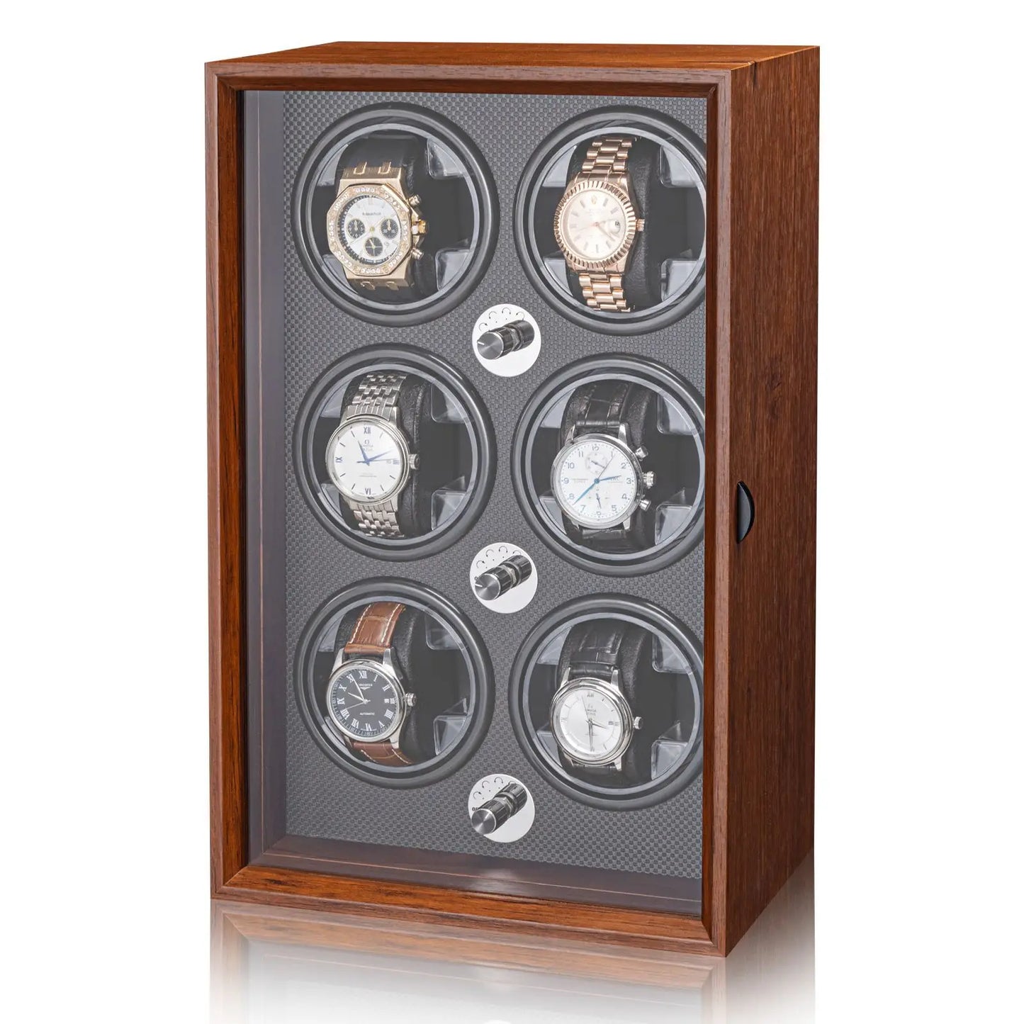 Rothmere Walnut Watch Winder · 2/4/6 Slots · Silent Motor