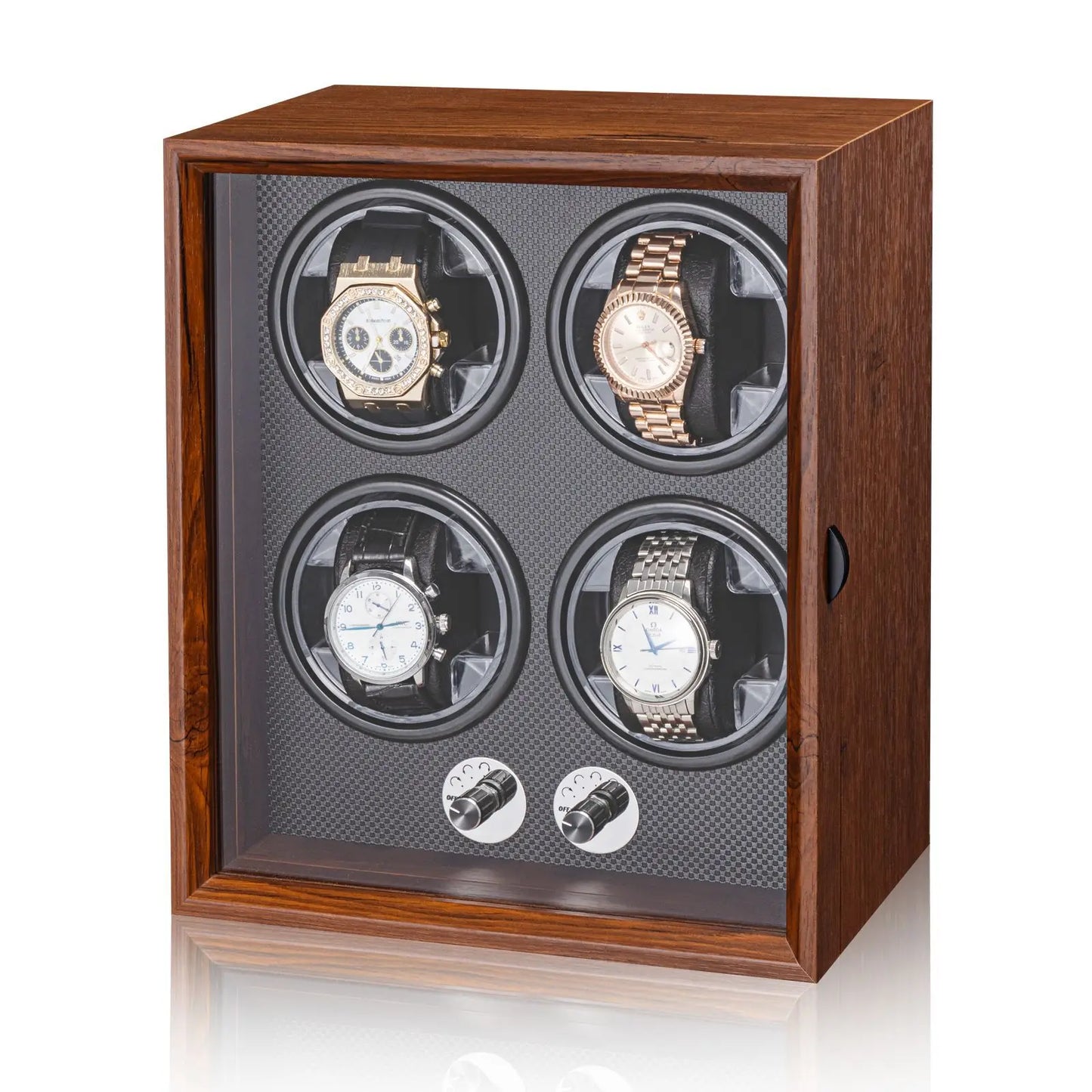 Rothmere Walnut Watch Winder · 2/4/6 Slots · Silent Motor